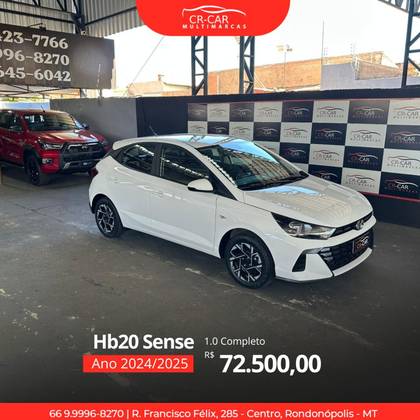 HYUNDAI HB20 1.0 12V FLEX SENSE PLUS MANUAL